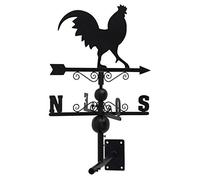 AUBRY GASPARD Girouette Coq en Fer forgé avec arabesques