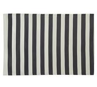 AUBRY GASPARD Grand Tapis d'extérieur en polypropylène 160 x 230 cm Rayures - Noir