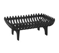 AUBRY GASPARD - Grille Cheminée Fonte 45 cm - Noir - Sur Pieds - 45 x 30 x 18 cm - Robuste Résistante - Idéale Feu Cheminée - Livrée Montée - Accessoire Essentiel Salon