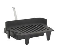 AUBRY GASPARD - Grille et Plateau en Fonte Rectangulaire 38X23X13 cm - Accessoires De Cheminée et Barbecue - Durabilité Exceptionnelle - Nettoyage Facile - Élégance Intérieure - Noir - 38X23X13 cm