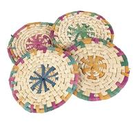 Dessous de Plats en maïs Naturel et teinté (Lot de 4)