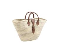 AUBRY GASPARD - Mangeoire à Oiseaux Bouleau, Pin, Osier - Toit Osier - Silo à Grains - 30x25x35 cm - Idéal Jardin - Matériaux Naturels pour Attractivité et Durabilité