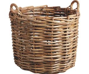 AUBRY GASPARD - Maxi Cache Pot Tressé en Rotin Poelet - Taille 1 - Ø 50 cm - Hauteur 50 cm - Poids 2 kg - Design Élégant et Naturel - Idéal pour Décoration Intérieure et Plantes d'Intérieur