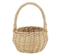 AUBRY GASPARD - Mini Panier en Osier Clair - Forme Ronde - Idéal pour Rangement et Décoration - Léger et Pratique pour Usage Quotidien - Parfait pour Cadeaux et Petits Objets