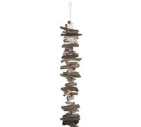 AUBRY GASPARD - Mobile en Bois Flotté Brut à Suspendre - Décoration Naturelle Zen - Intérieur ou Extérieur Abrité - Longueur Déployée 200 cm - Vendu à la pièce