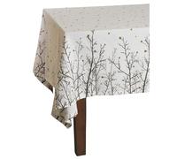 AUBRY GASPARD - Nappe Étoiles Carrée Coton - 170x170 cm - Linge de Table Élégant - Idéale Décoration Table Festive et Quotidienne - Poids Léger 0.75 kg