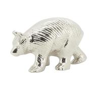 AUBRY GASPARD - Ours en Aluminium - Statue Déco - Design Contemporain - Idéal pour Intérieur Moderne - Dimensions 15 x 10 x 20 cm - Léger - Parfait pour Salon ou Bureau