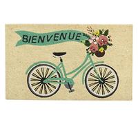 AUBRY GASPARD Paillasson en Coco avec Inscriptions 75 x 45 cm Vélo Bienvenue