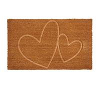 AUBRY GASPARD Paillasson Coco intérieur extérieur 75 x 45 cm Coeurs thermocompressé