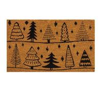 AUBRY GASPARD - Paillasson Coco Intérieur Extérieur - Rangées de Sapins - Envers Latexé Antidérapant - Dimensions 75 x 45 cm - Idéal pour Entrée - Fibres Naturelles Résistantes - Poids 2,06 kg