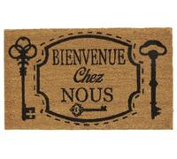 AUBRY GASPARD - Paillasson Coco Intérieur Extérieur - Design Clés Bienvenue chez Nous - Fibres de Coco et Envers Latexé - Dimensions 75 x 45 x 1,5 cm - Robuste - Facile à Entretenir - Poids 2 kg