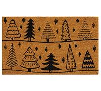 AUBRY GASPARD - Paillasson Coco Intérieur Extérieur - Rangées de Sapins - Envers Latexé Antidérapant - Dimensions 75 x 45 cm - Idéal pour Entrée - Fibres Naturelles Résistantes - Poids 2,06 kg