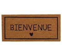 AUBRY GASPARD Petit paillasson en Coco 55 x 25 cm Coeur Bienvenue