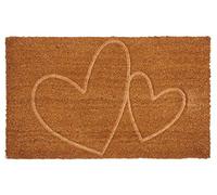 AUBRY GASPARD Paillasson Coco intérieur extérieur 75 x 45 cm Coeurs thermocompressé