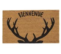 AUBRY GASPARD Paillasson Coco intérieur extérieur 75 x 45 cm Bois de Cerfs Bienvenue