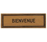 AUBRY GASPARD - Paillasson Grande Taille Coco 120 x 40 cm - Inscription « Bienvenue » - Envers Latexé Antidérapant - Épaisseur 1.5 cm - Fibre Naturelle et Noire - pour Entrée - Facile à Entretenir