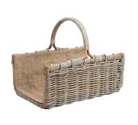 AUBRY GASPARD - Panier à bûches Osier et Jute 55 cm