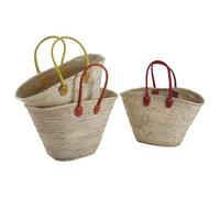 Aubry Gaspard Couffin palmier bandoulière cuir 55 cm coloris assorti