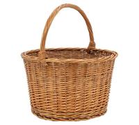 AUBRY GASPARD - Panier De Marché en Osier Ø40 H24-42 - Rangement Élégant et Durable - Idéal pour Courses et Organisation - Facile À Entretenir - Couleur Naturelle - Taille Standard