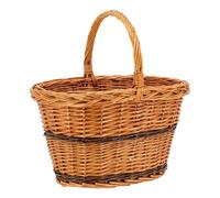 AUBRY GASPARD - Panier de Marché en Osier Buff - Naturel - Dimensions 42 x 29 x 23 cm - Hauteur Totale 40 cm - Anse Renforcée - Fabrication Artisanale - Idéal pour Courses et Pique-Niques - Léger et