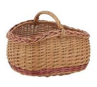 Aubry Gaspard - Panier en osier buff et marron Marron G