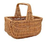 AUBRY GASPARD - Panier en Osier Buff Naturel 42X33X22-40 cm - Design Élégant et Durable - Idéal pour Le Rangement De Jouets - Couvertures et Vêtements - Couleur : Naturel - Taille : 42X33X22-40 cm