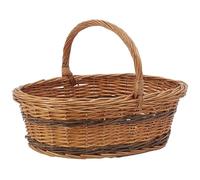 AUBRY GASPARD Panier Lucette en Osier Buff Bas