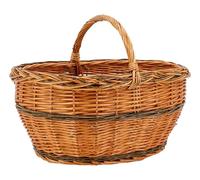 AUBRY GASPARD Panier Lucette en Osier Buff Arrondi