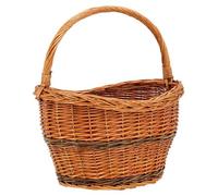 AUBRY GASPARD - Panier Marché Osier Cottage Charm - Osier Buff - 40x29x25 cm - Anse Unique Solide - Artisanal Qualité Supérieure - Esthétique Rustique Fonctionnelle - Poids 0,67 kg