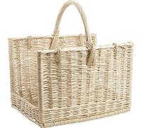 AUBRY GASPARD Panier Rangement buches en Osier Blanc