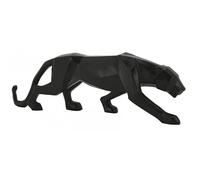 AUBRY GASPARD - Panthère Résine Noir - Statue Décorative - 50 x 15 x 20 cm - Finition Brillante - Design Élégant et Moderne - Idéale Décoration Intérieure Maison ou Bureau
