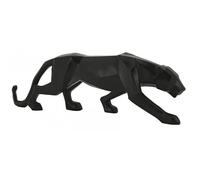 AUBRY GASPARD - Panthère Résine Noir - Statue Décorative - 50 x 15 x 20 cm - Finition Brillante - Design Élégant et Moderne - Idéale Décoration Intérieure Maison ou Bureau