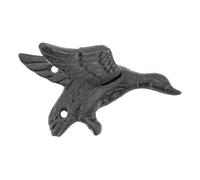 AUBRY GASPARD - Patères en Fonte Canard - Lot De 4 - Design Unique et Durable - Fixations Incluses - Dimensions 95X8X7 cm - Couleur Naturel - Taille Compacte