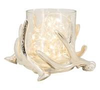 AUBRY GASPARD Photophore Bois de cerf en Aluminium Diamètre 14cm