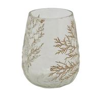 Photophore en verre Fougère Petit modèle