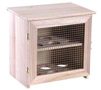 AUBRY GASPARD - Placard 12 Œufs Bois - Porte Grillagée - Contreplaqué Blanc - 22x15x21 cm - Léger 0.60 kg - Livré Monté - Conservation Aliments - Design Pratique