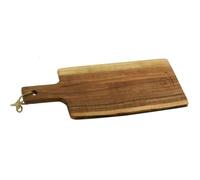 AUBRY GASPARD - Planche à Découper en Acacia - 44 x 20 x 1.5 cm - avec Manche et Cordelette - Poids 1.12 kg - Élégante - Idéale pour Préparation Culinaire - Surface Antibactérienne Naturelle