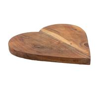 AUBRY GASPARD - Planche À Découper en Acacia Huilé - Forme Cœur - 31X31 cm - Matériau Durable et Écologique - Design Élégant pour Cuisine et Apéritifs - Couleur Naturelle