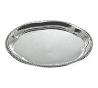 AUBRY GASPARD Plateau de Service Rond en Chrome