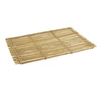 AUBRY GASPARD - Plateau en Osier Clair 60X40X2 cm - Naturel - Idéal pour Servir Collations et Boissons - Design Élégant et Durable - Facile À Nettoyer - Couleur Osier Clair
