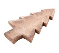 AUBRY GASPARD - Plateau Présentation Sapin - Bois Naturel Massif - Finition Artisanale Unique - Idéal Décoration Table de Fête - Pièce Authentique Effets Séchage Naturels