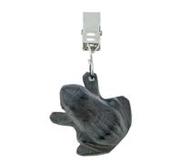 AUBRY GASPARD - Poids de Nappe Fonte - Lot de 4 - Forme Grenouilles - Pinces Clip - 4x3.5x3 cm - Idéal Maintien Nappe Extérieur - Résistant Intempéries