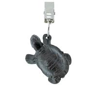 AUBRY GASPARD - Poids de Nappe Fonte - Lot de 4 - Tortue avec Pinces Clip - 4.5x3.5x3.5 cm - Accessoire Table Pratique et Décoratif - Idéal pour Maintenir Nappes en Place