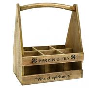 Porte-bouteilles en bois - 30,5 x 20,5 x 34,5 cm