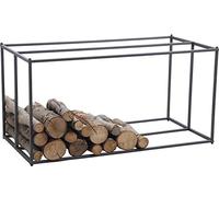 AUBRY GASPARD - Porte-Bûches Horizontal en Métal Gris - Longueur 100 x Largeur 50 x Hauteur 50 cm - Espacement des Barres 25 cm - À Monter Soi-Même - Stockage Pratique du Bois - Kit Complet Inclus