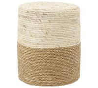 AUBRY GASPARD Pouf en Jute et maïs Naturel
