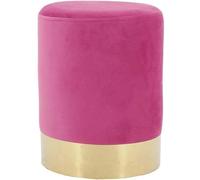 AUBRY GASPARD Pouf en Velours et métal doré