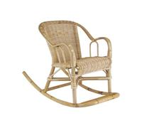 AUBRY GASPARD - Rocking Chair pour Enfant en Rotin Chloé - Dimensions 41 x 75 x 52 cm - Hauteur d'Assise 31 cm - Léger - Design Confortable et Sécurisé - Idéal pour la Chambre des Enfants