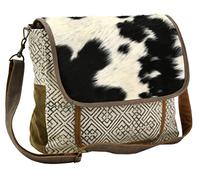 Sac à dos en coton et peau de vache Globe Trotteur