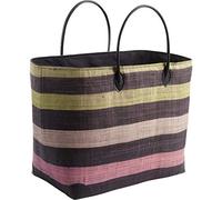 Cabas de courses AUBRY GASPARD - Sac de plage en rabane avec coins renforcés